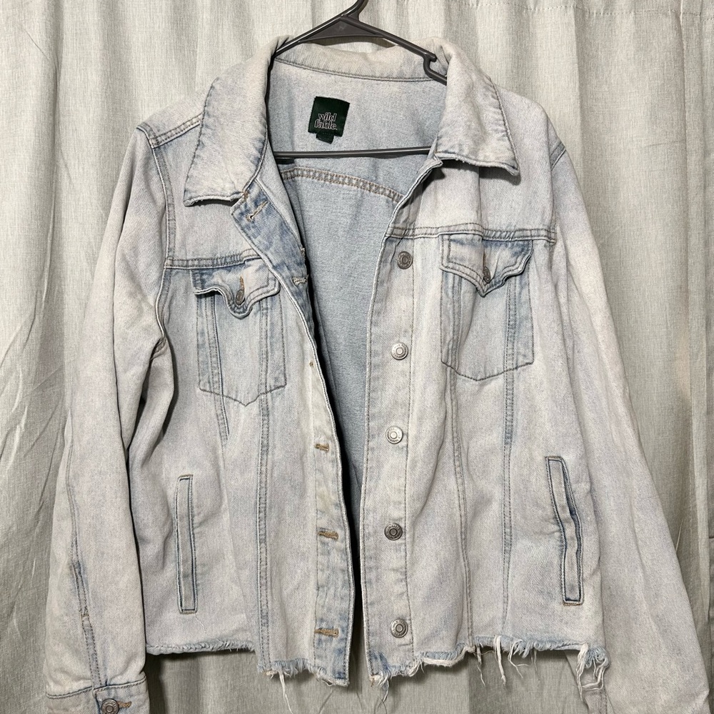 Wild Fable Denim Jacket with raw hem